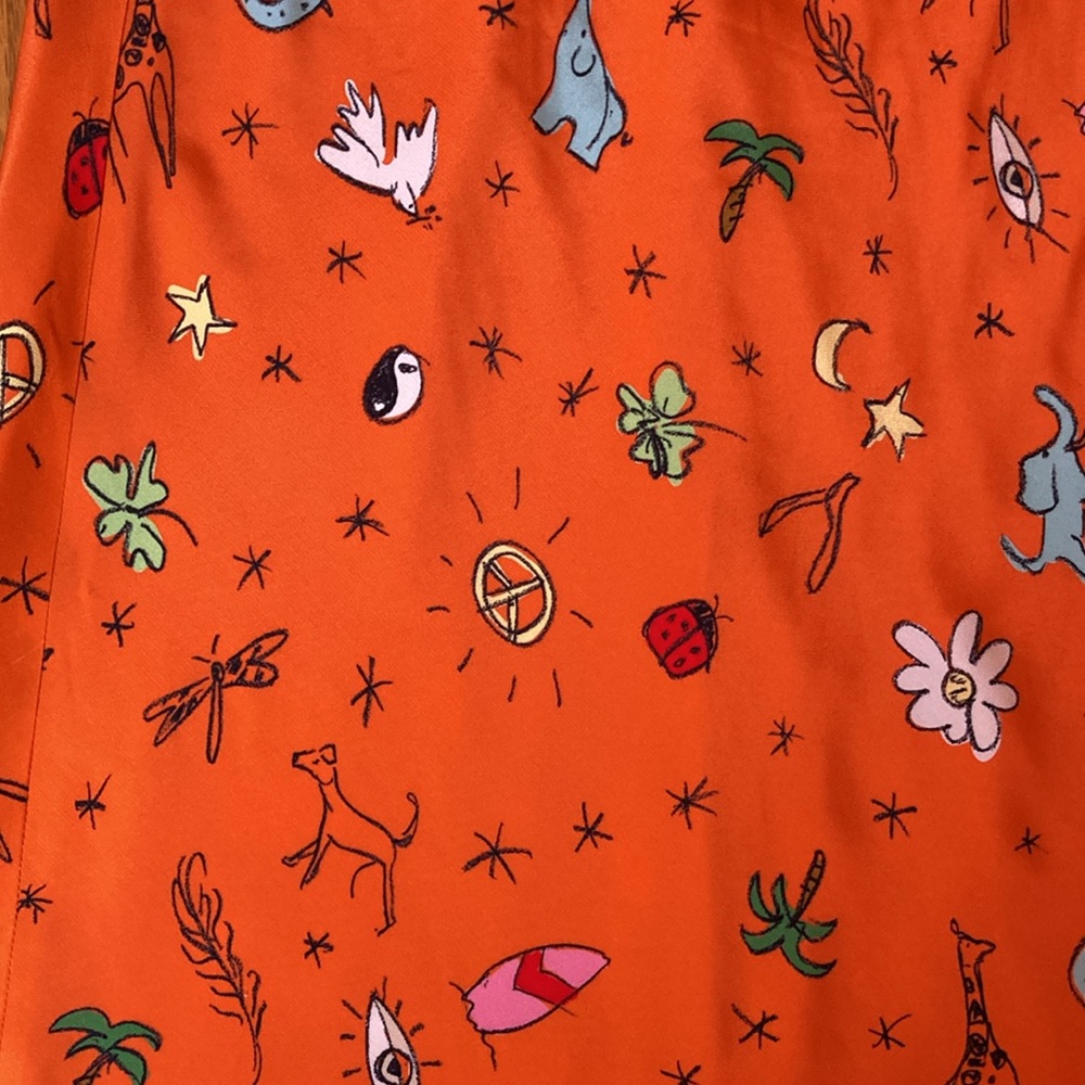 STAUD Orange Printed Two-Piece Maxi Set - Picture 9 of 14